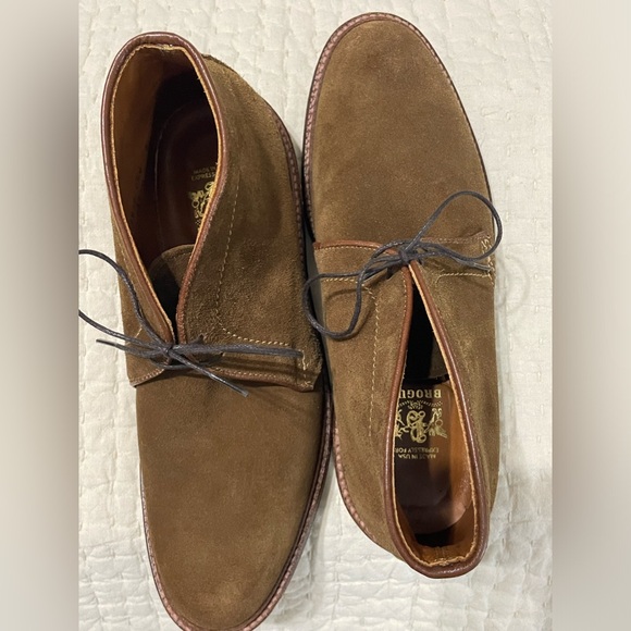 MEN’S ALDEN UNLINED CHUKKA SNUFF SUEDE SHOES 8.5 B/D. ENC - Picture 13 of 14